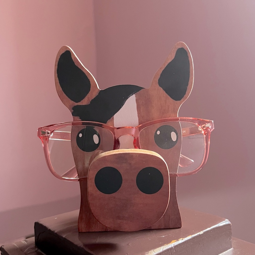 🆕Wooden Horse Glasses Stand 🐴